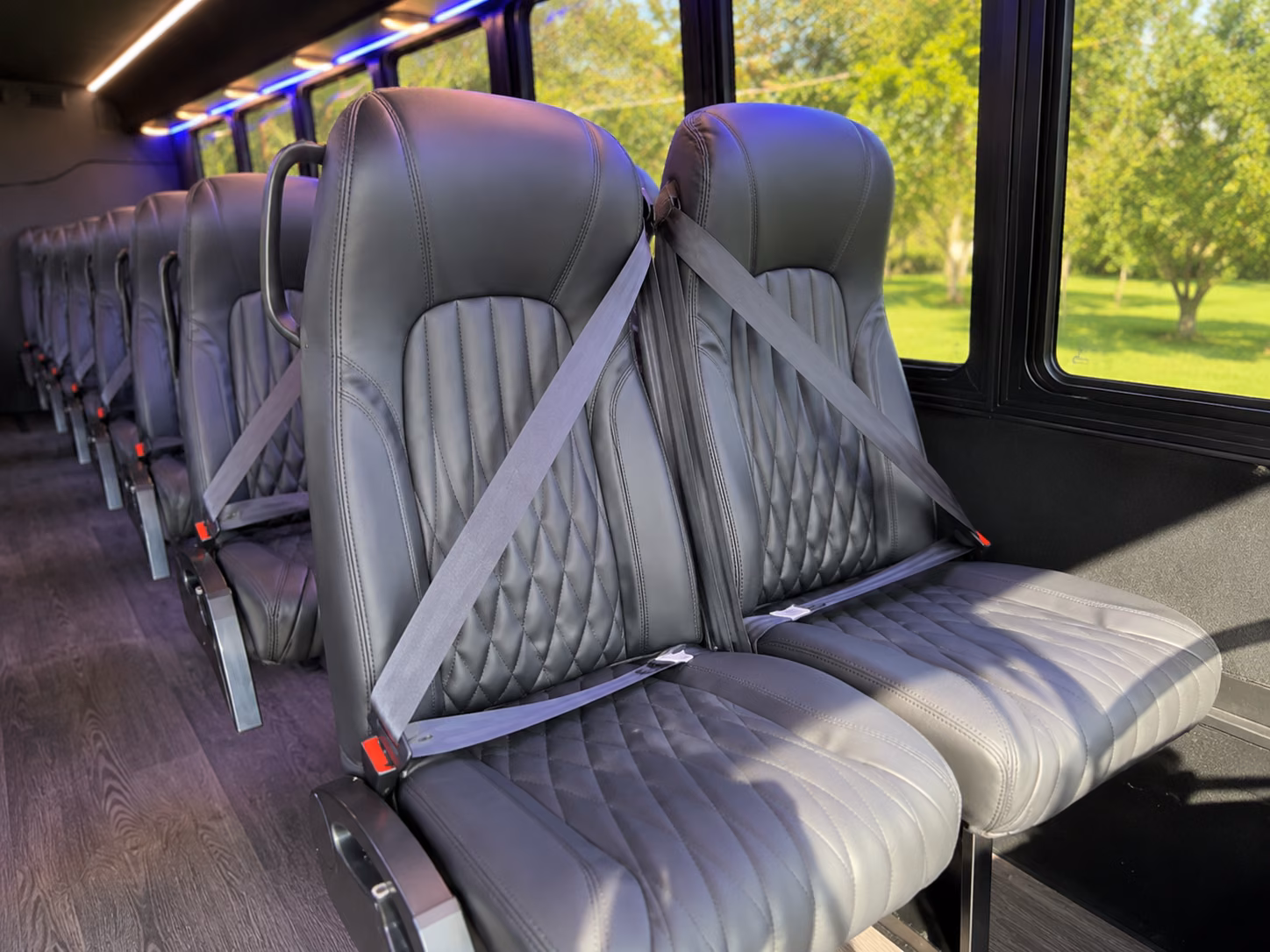 charter buses for large orange county wedding receptions