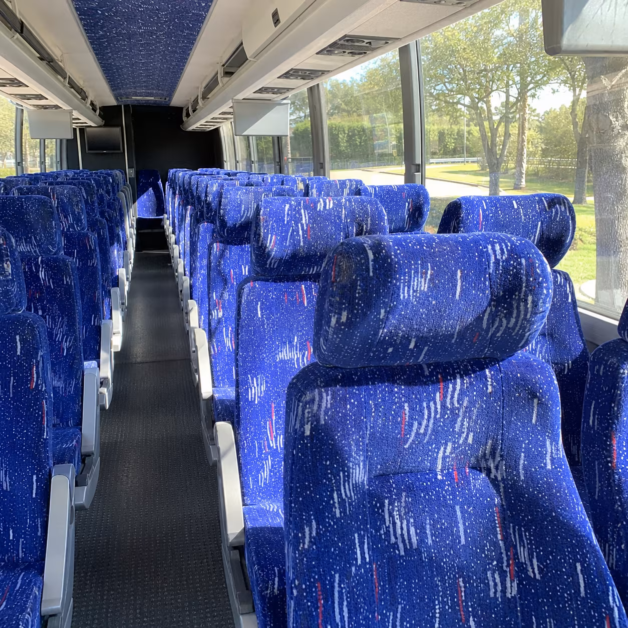 orange private event transportation onboard seating