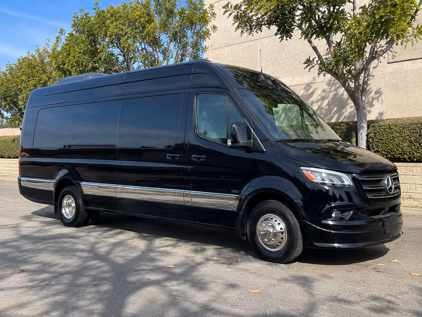 orange sprinter limousine