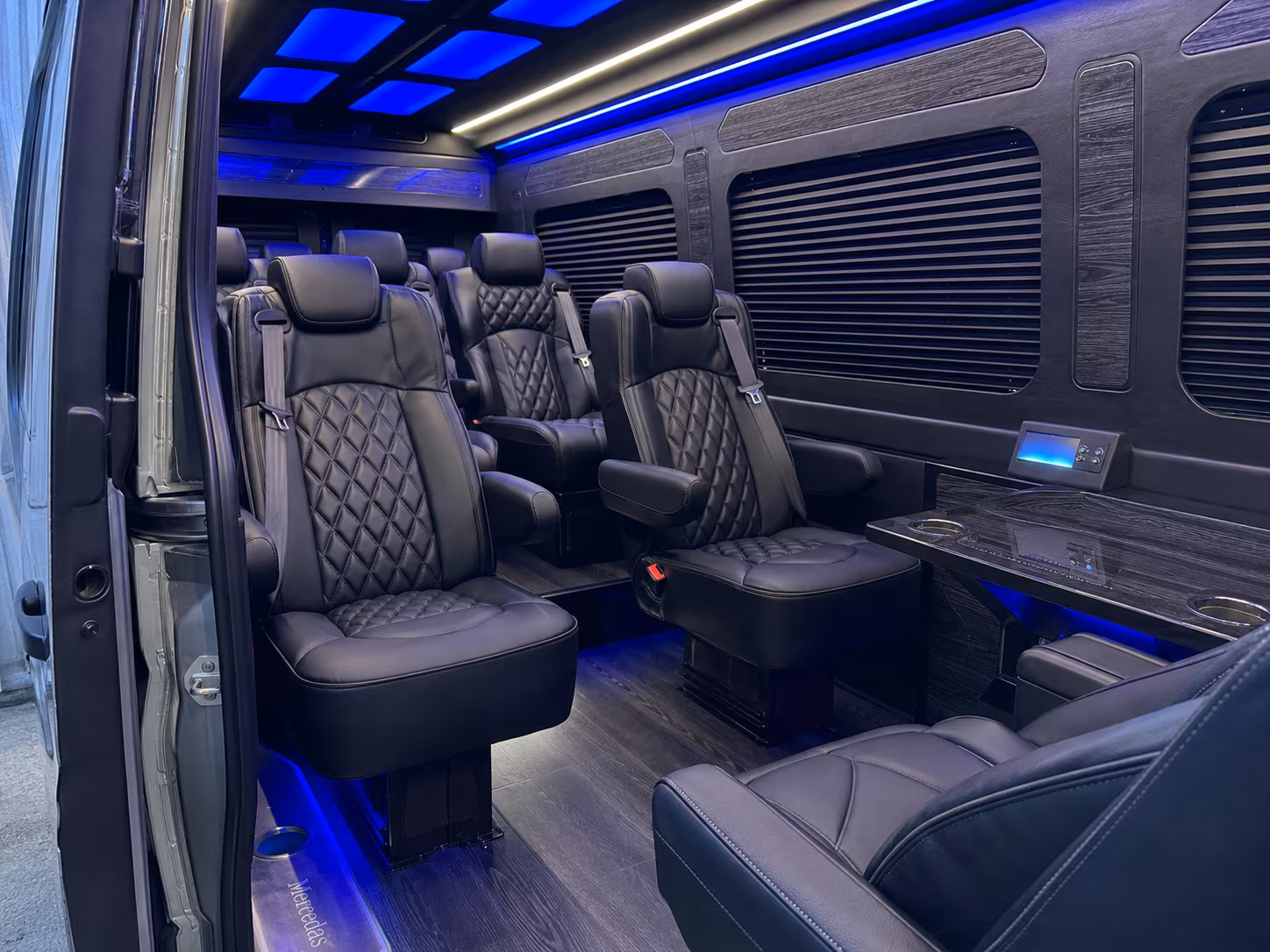 sprinter van transportation for groups and events across orange